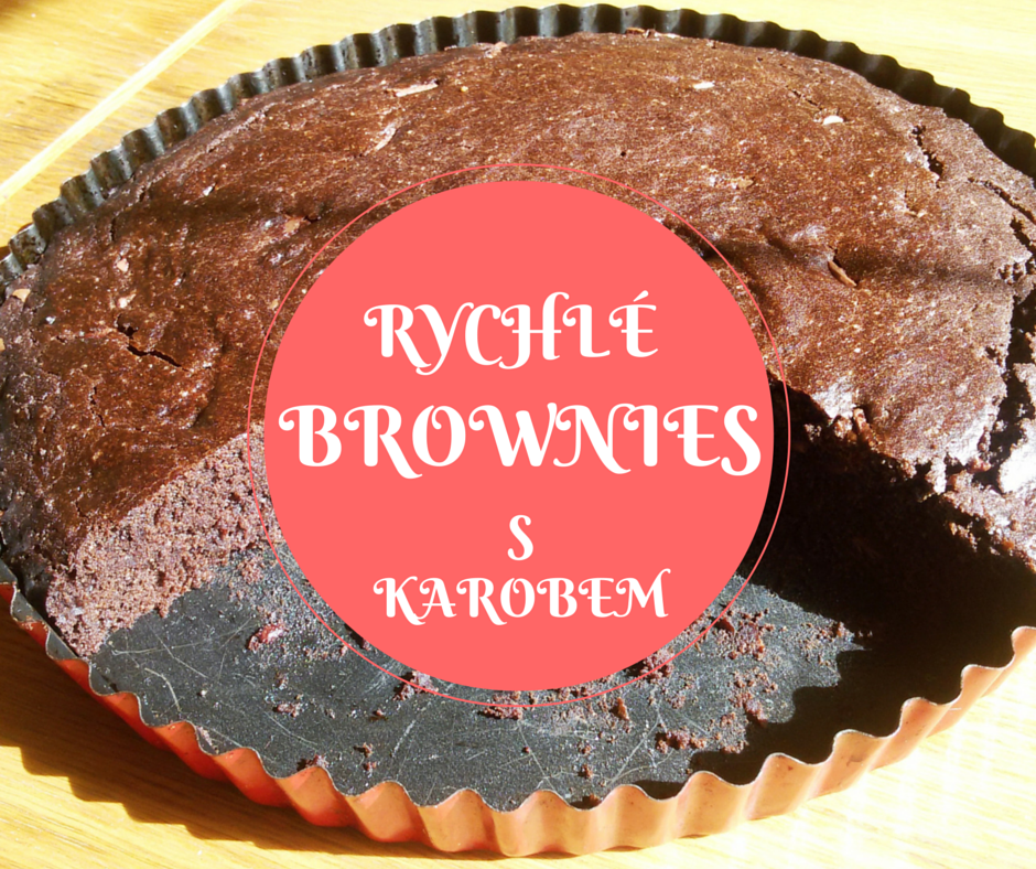 Rychlé celozrnné brownies s carobem